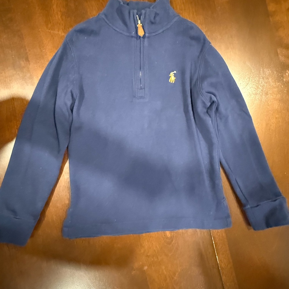 Polo by Ralph Lauren Navy Half-Zip Kids Sweatshirt